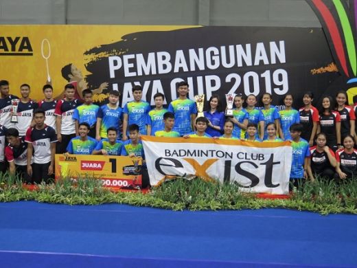 PB Exist Juara Beregu Campuran Pembangunan Jaya Cup 2019