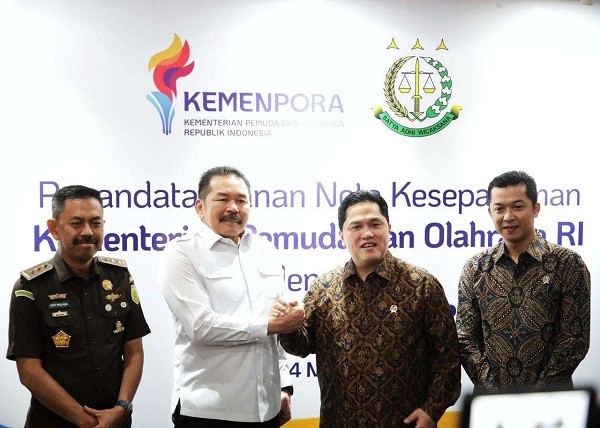 Menpora dan Jaksa Agung Berkolaborasi Perkuat Fondasi Tata Kelola Hukum