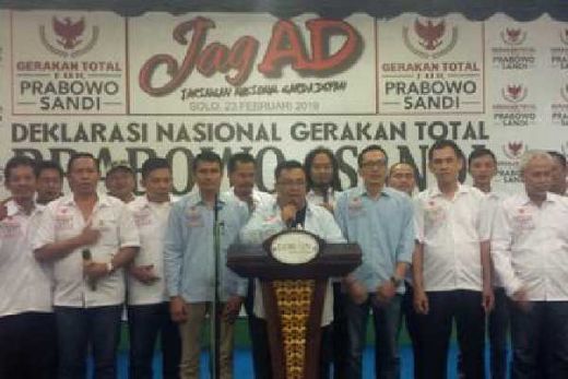 Relawan Gatot Nurmantyo Deklarasi Dukung Prabowo-Sandiaga di Solo