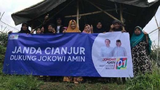 Janda-janda Cianjur Dukung Jokowi-Maruf, Berharap Digaji Negara