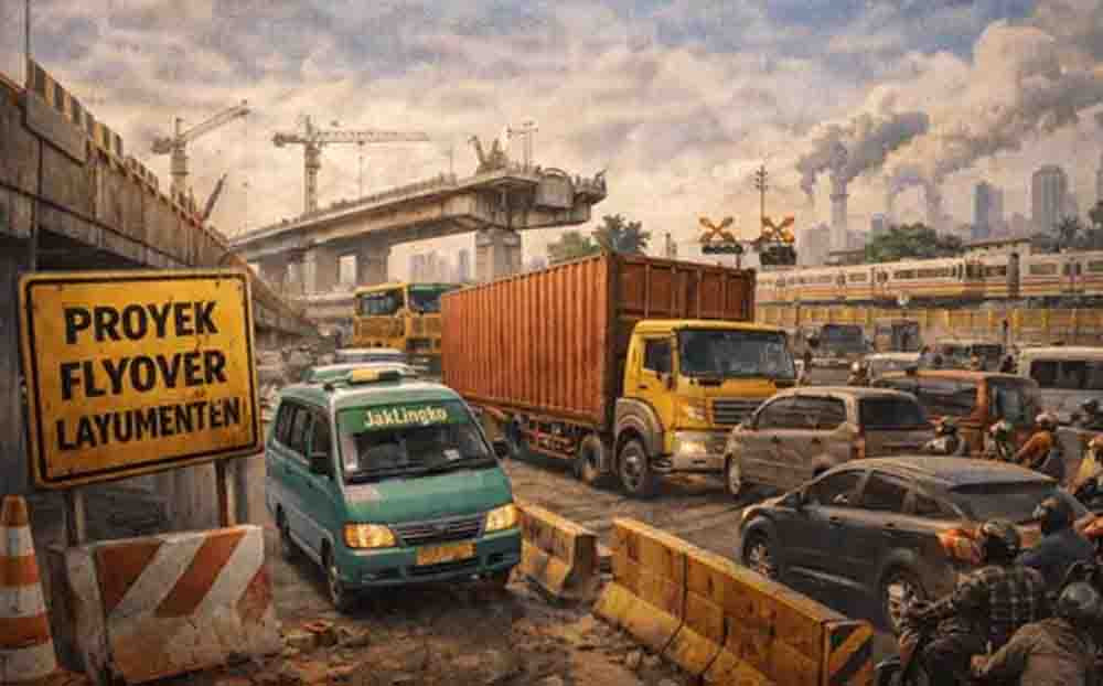 Ruas Jalan Grogol Lumpuh Akibat Imbas Pembangunan, Warga Keluhkan Kontainer Bebas Melintas