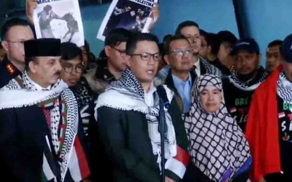 Gema Pembebasan Palestina Sambut Kepulangan Aktivis Kemanusiaan di Banten