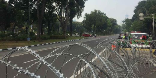 Hakim MK Gelar Rapat Musyawarah, Jalan Medan Merdeka Barat Ditutup