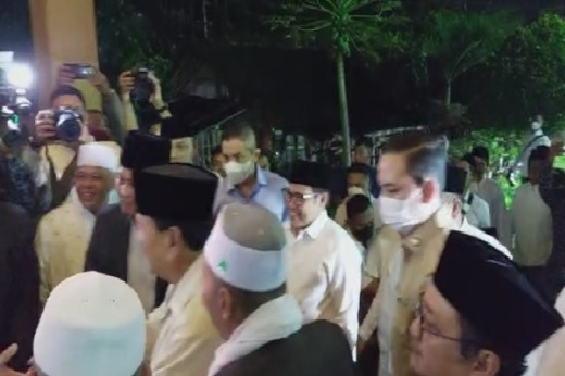Prabowo dan Muhaimin Temui 9 Kyai Sepuh di Jawa Tengah