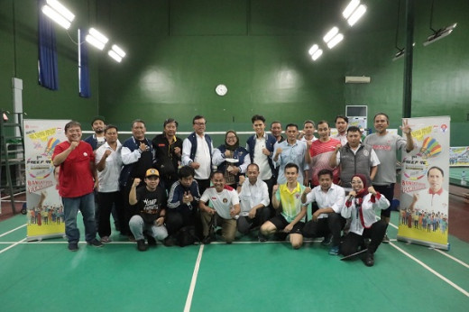 Komunitas Jurnalis Olahraga Kemenpora Gelar Turnamen Bulutangkis Sambut HSP ke-94