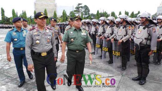 Ratusan Aparat Kepolisian dan TNI di Riau Disiagakan Hadapi 2 Unjuk Rasa Besar Terkait Kasus Ahok