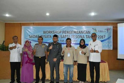 Gandeng Kemenpar, Dispar Riau Gelar Workshop Pengembangan Sadar Wisata dan Sapta Pesona di Siak