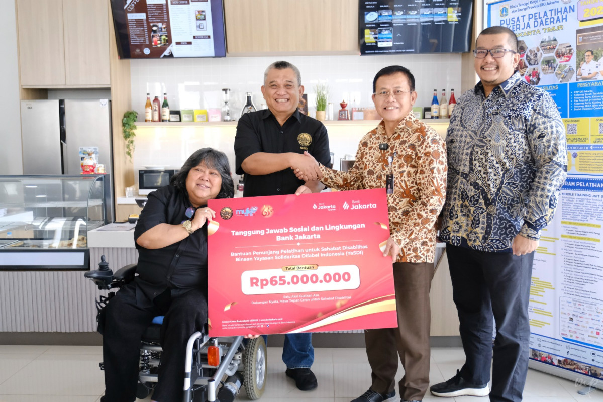 Bank Jakarta Salurkan Bantuan Pelatihan untuk Sahabat Disabilitas Binaan YaSDI