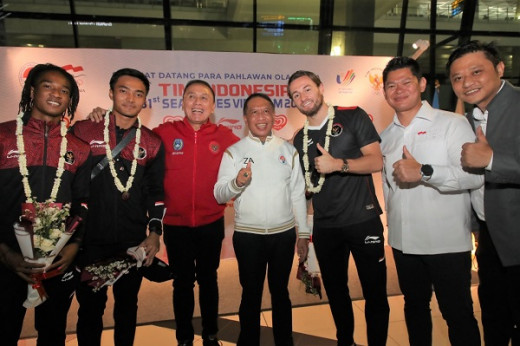 Sambut Kedatangan Tim U-23 Indonesia di Tanah Air, Menpora Amali Sampaikan Salam Hangat dari Presiden