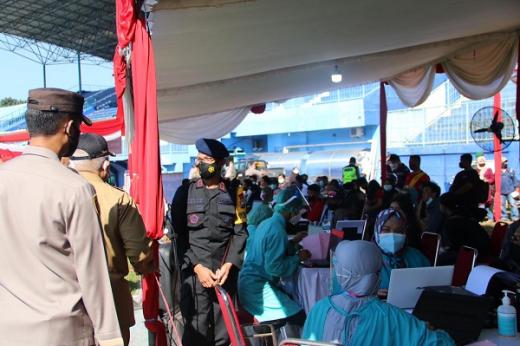 Animo Tinggi, Pelaksanaan Vaksinasi di Kanjuruhan Tetap Ketat Prokes