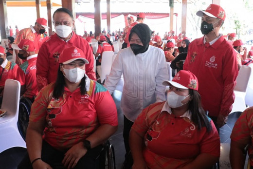Menpora Amali dan Mensos Motivasi Atlet Indonesia yang Akan Bertanding di ASEAN Para Games 2022 Solo