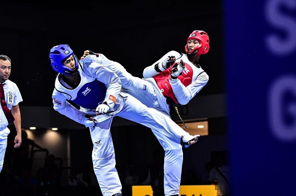 GoNews.co Pertarungan Taekwondo.