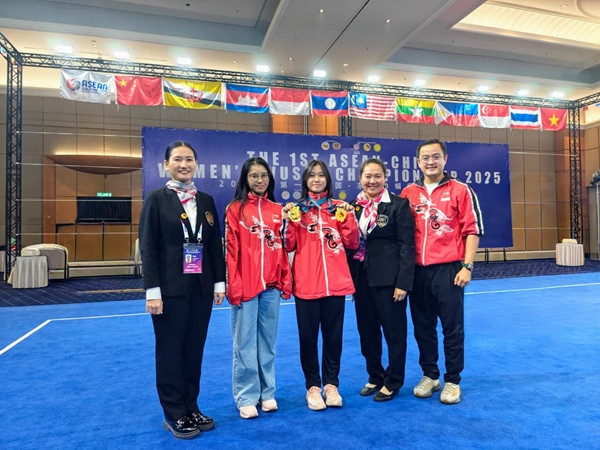 Gwen Sukses Raih 3 Emas di The 1st ASEAN-China Women’s Wushu Championship 2025