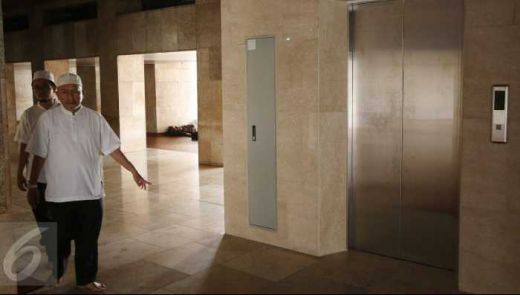 Ini Penampakan Lift Khusus untuk Raja Salman di Masjid Istiqlal yang Siap Digunakan