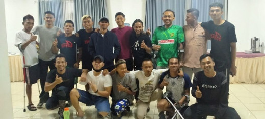 Timnas Sepakbola Amputasi Indonesia Didukung Kemenpora Jalani Pelatnas Menuju Kejuaraan Dunia