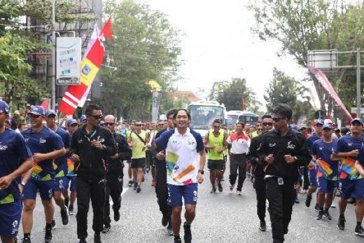 Kirab Obor Tularkan Demam Asian Games 2018 di Nusa Tenggara Barat