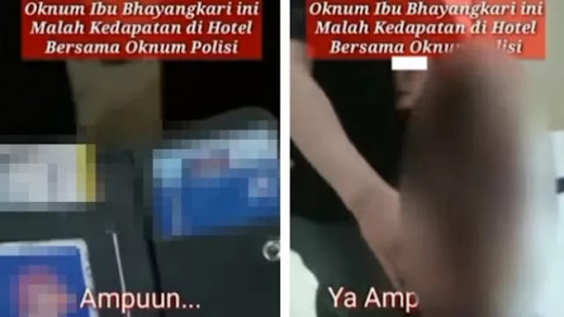 Beredar Video Diduga Ibu Bhayangkari Berduaan dengan Oknum Polisi di Hotel Saat Suami Dirawat