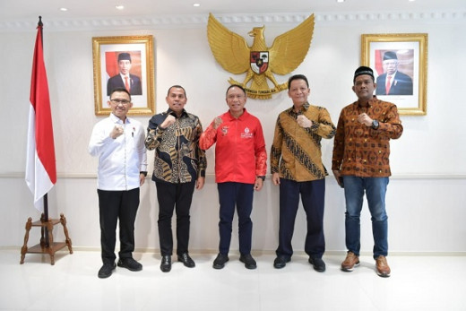 Bahas Persiapan PON Aceh-Sumut 2024, Pj Gubernur Aceh Bertemu Menpora Amali