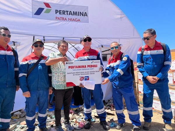 GoNews.co Serahkan bantuan Pertamina Ped