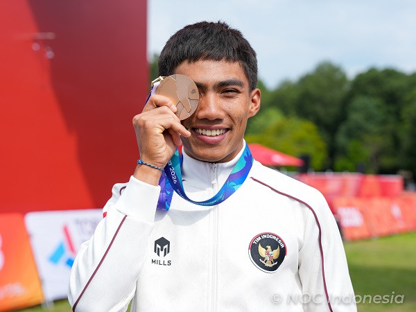 Tim Balap Sepeda MTB Indonesia Raih Dua Medali Perunggu
