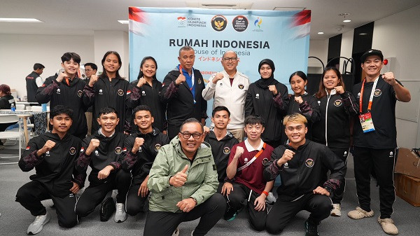 GoNews.co Bersama atlet Indonesia. (NOC
