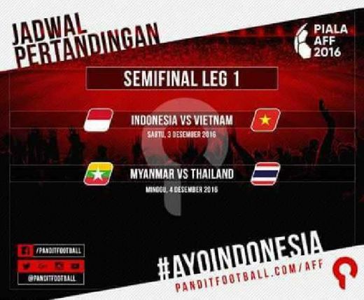 Malaysia Tersingkir dari Piala AFF 2016, Vietnam Jumpa Indonesia di Semifinal