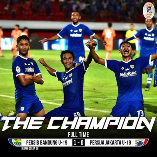 Ilham Qolba Bawa Persib Bandung U 19 Juara