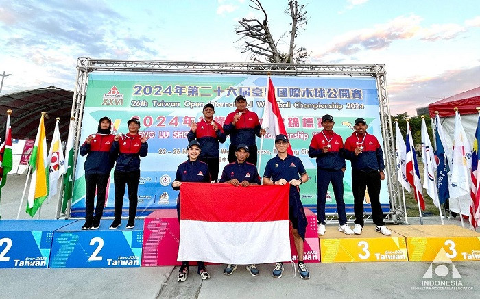 Bukan Jago Kandang! Woodball Indonesia Bersinar di Taiwan Open 2024
