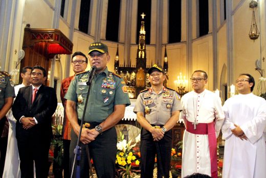 Perayaan Natal Aman, panglima TNI: Damai Itu Benar-benar Indah