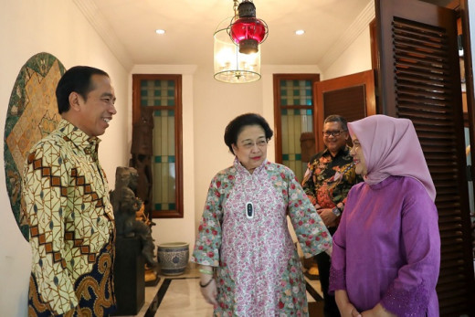 Jokowi dan Iriana Halal Bihalal ke Kediaman Megawati usai PDIP Usung Ganjar di Pilpres 2024
