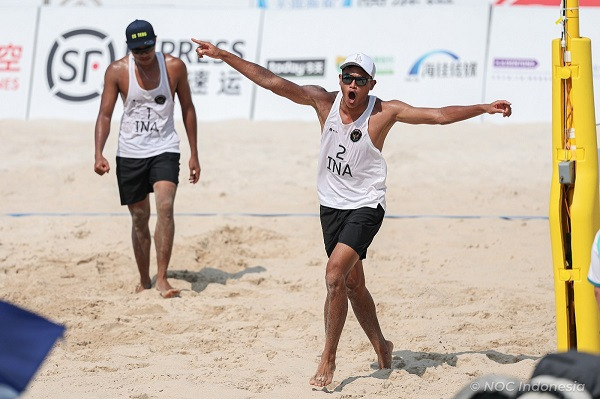 Stamina Menurun, Timnas Voli Pantai Putra Terhenti di Delapan Besar