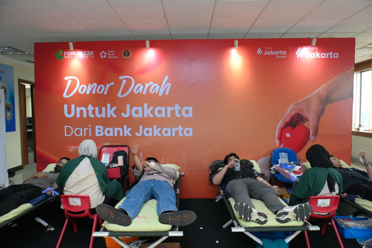 Bank Jakarta Satukan Kepedulian Bersama PWI Jaya-PMI DKI Lewat Donor Darah