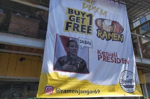 Soal Baliho Promo Ramen Kecuali Presiden, PKB Yakin Jokowi Nggak Marah
