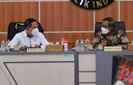 Rapat dengan Menko Polhukam, Menpora Amali Laporkan PON Papua XX Berjalan Sukses