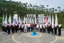 Peringatan HSP ke-94, Peserta Kirab Pemuda Nusantara Tiba di Ibu Kota Nusantara