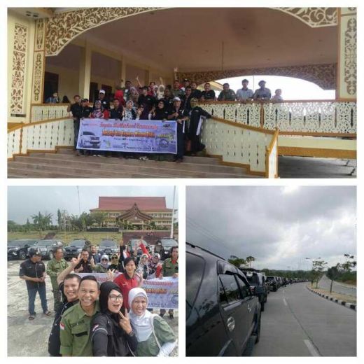 Dinas Pariwisata Riau Apresiasi Komunitas Otomotif yang Mempromosikan Istana Sayap Pelalawan 