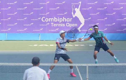 Justin-Christo Memburu Gelar Kelima di Final Combhipar Tennis Open 2018
