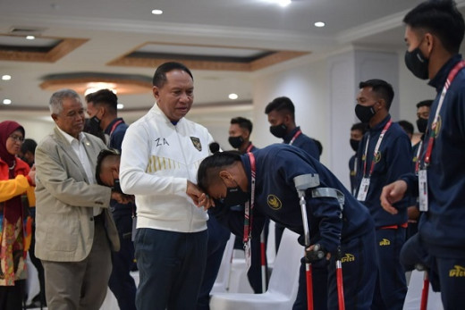 Menpora Amali Lepas Timnas Sepakbola Amputasi Indonesia ke World Cup Amputee Football 2022