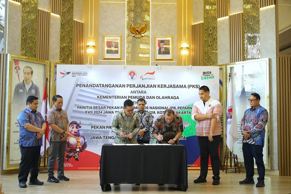 Menpora Dito Saksikan Penandatanganan PKS, Kemenpora Kucurkan Dana Rp 290 Miliar buat Peparnas