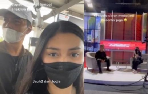 Haru Sang Ayah Jauh-jauh Datang ke Jakarta demi Lihat Tempat Kerja Anak Gadisnya