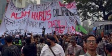 Demo Sumpah Pemuda di Jakarta, Massa SADAR Bawa Tuntutan Karhutla dan Tolak Oligarki