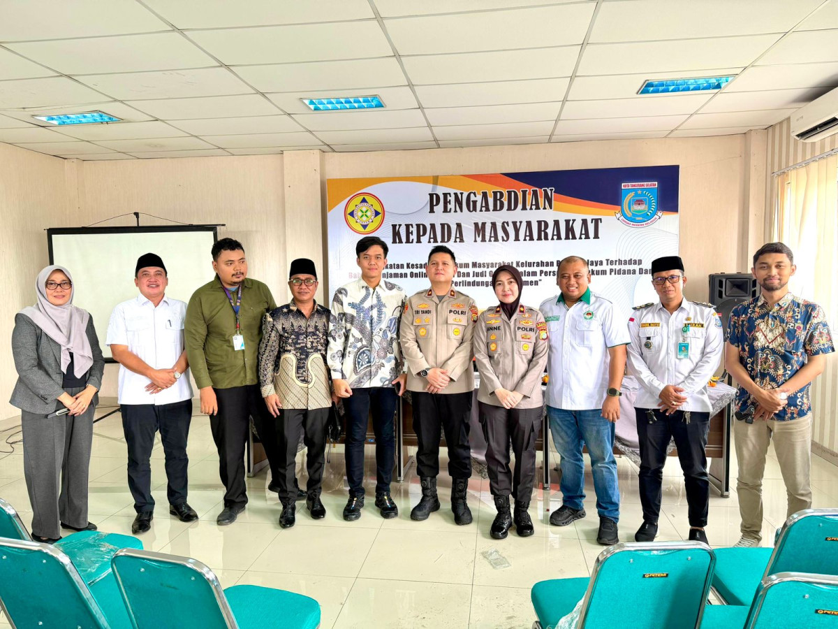 Mahasiswa Magister Hukum Unpam Edukasi Warga Pondok Jaya Bahaya Judol dan Pinjol Ilegal