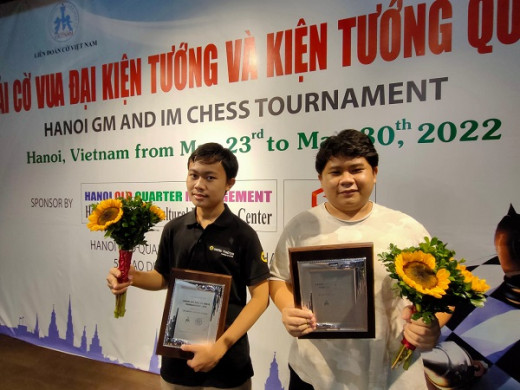 Adit Runner Up dan Jodi Peringkat Ketiga di Hanoi GM-IM Tournament 2022