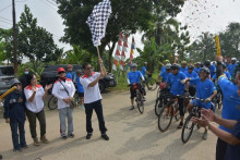 Aksi Sosial Tutup Gowes Kemerdekaan 2022 di Banten