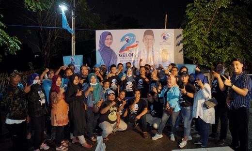 HUT ke-2, Partai Gelora Tangerang Gelar Lomba Tumpeng dan Pesta Kembang Api