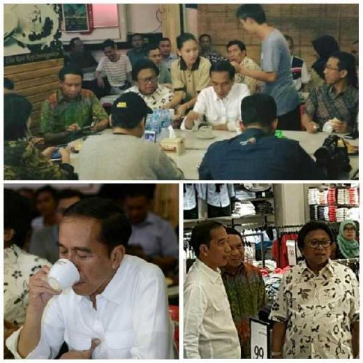 Habiskan Malam di Pontianak, Presiden Jokowi Sempatkan Ngopi Bareng Oso di Warkop Aming