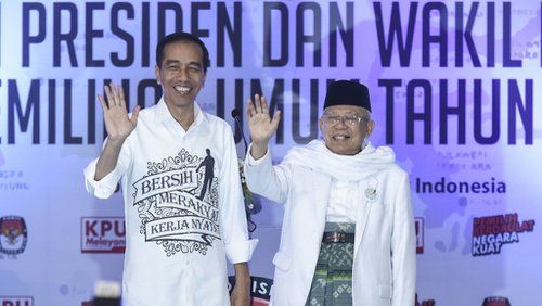 Jokowi dan Maruf Amin ke KPU dari Istana, Prabowo?