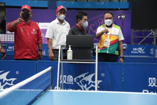 Menpora Amali Bilang Venue Para Tenis Meja Bagus dan Nyaman
