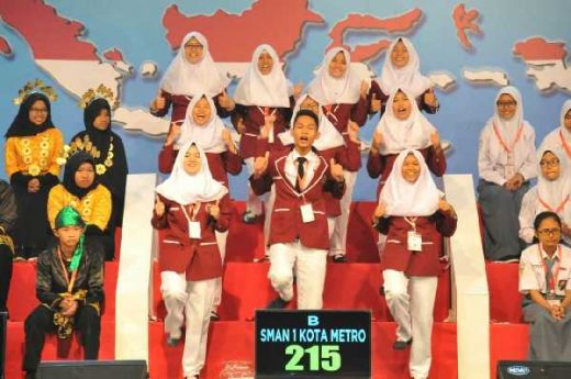 SMAN I Kota Metro Provinsi Lampung Juara LCC Empat Pilar Tahun 2018