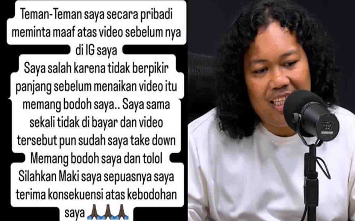 Ketahuan Ikut Kampanye Buzzer Rp150 Juta, Marshel Widianto Hapus Video dan Minta Maaf